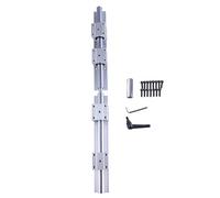 CNCYEAH 1 guide linéaire SBR20 de 2000 mm, rails linéaires épissés contient 2 arbres de guidage SBR20 de 1000 mm avec 4 blocs de roulement SBR20UU, 2 chevilles pour imprimante 3D DIY
