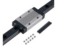 CNCYEAH 1 rail de guidage linéaire MGN12H 600 mm Mini rail linéaire avec bloc de serrure en acier inoxydable MGN12H pour machine de gravure CNC XYZ DIY (rail + MGN12 type H, 600 mm)