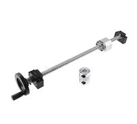 CNCYEAH Broche à billes SFU1605-250 mm - Avec déflecteur métallique - Écrou de roue manuel BK12/BF12 - Roulement d'extrémité + boîtier d'écrou de roulement à billes + raccord 6,35 x 10 mm pour CNC