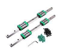 CNCYEAH Ensemble de guide linéaire HGR20 - 2 pièces de rail de guidage linéaire HGR20-600 mm + 4 pièces de bloc coulissant HGH20 pour appareils électriques, fraiseuses, CNC-Rounters, bloc coulissant