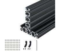 CNCYEAH Lot de 2 profilés en aluminium 2080 - 1000 mm - Profil en aluminium - Type V - Standard européen - Rail linéaire anodisé - 20 x 80 mm - Avec accessoires pour machines CNC