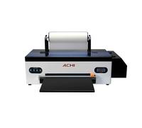 CNCZONE Rouleau et feuille d'imprimante DTF 2 en 1, transfert thermique de 100 m, film PET directement sur l'imprimante de t-shirt, 500 ml CMYKW (L800, film 100 m, encre 250 ml)