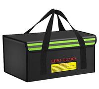 CNDHDOK Sac de chargement sécurisé pour batterie, sac de batterie Lipo de grande capacité pour batterie Ebike Lipo - Pochette de rangement ignifuge (450 x 250 x 250 mm)