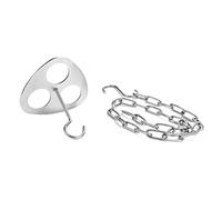 Cndiyald Anneau de trépied avec chaîne et Crochet Trépied Grill en Acier Inoxydable Portable Portable extérieur Suspendu Accessoires de Four à trépied Accessoires de Cuisson trépied