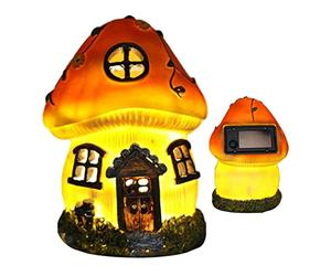 Cndiyald Houses de fées pour Le Jardin Ornements de Jardin Solaire extérieur Maison de fée étanché