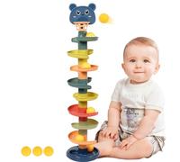 Cndiyald Jouet de Chute de Balle, Jeu Cause et d'effet à 9 Couches pour Tout-Petits avec 9 balles pour Les 3 Mois et Plus, éducatif