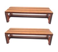 Cndiyald Mini Banc, 2 pièces, Petits Meubles en Bois à l'échelle 1:12, pour Accessoires de Maison de poupée, scènes modèles, Artisanat