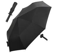 Cndiyald Samurai Umbrella Triple Fold Automatic Katana Umbrella Windproof Strong avec Une poignée Non glissée Épée élégante Portable pour Adultes Accessoires de Cosplay, Fort