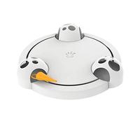 Cndiyald Toys pour Animaux de Compagnie Chat Turntable, Jouets de Chat, Chat interactif ruissellement pondé Masque Chercher la Cartouche de Souris Plaque d'attraction électrique