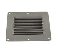 Cndocc35 Grille d'aération rectangulaire 5 x 4,5 po avec grille d'aération estampée pour bateaux, yachts, camping-cars, maisons, caravanes, acier inoxydable argenté.