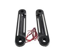 Cndocc35 Supports de clignotants de fourche d'amortisseur avant à LED en aluminium noir Pour FLHT 98-16 sans supports de projecteurs Mot