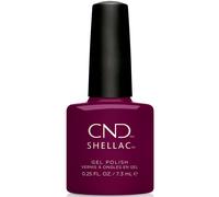 Cndrolage de pain ongles sur le vernis ongles en gel de g chouc CND avec brosse brosse courbe Plum / Polon de baies 0,25 fl oz