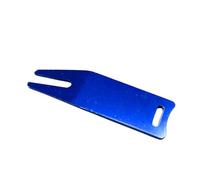 CNERIIE Fourche de réparation en alliage d'aluminium pour divot de golf | Outil incurvé de fixation de balle de golf, pour homme et femme, entretien vert, récupérateur de balles