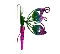 CNERIIE Jardinière murale à suspendre, papillons décorés, intérieur et | Papillons colorés en métal 3D à suspendre, décorations de jardinière murale, décoration de clôture de jardin, cour, clôture