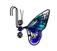 CNERIIE Jardinière murale à suspendre, papillons décorés, intérieur et | Papillons colorés en métal 3D à suspendre, décorations de jardinière murale, décoration de clôture de jardin, cour, clôture