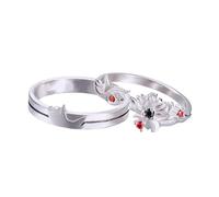 CNERIIE Lot de bagues de couple unisexe édition collector | Grandmaster Lot de 2 bijoux de culture démoniaque en alliage exquis pour les amateurs d'anime