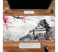 CNfhFRY Tapis de Souris/Clavier antidérapant à Motif Floral Palais, Bords Cousus, idéal for Le Travail Domicile, Bureau ou Les Jeux(700x300x2mm)