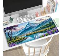 CNfhFRY Tapis de Souris Long for Ordinateur Portable avec Magnifiques paysages Montagne, Lavable et doté d'une Base antidérapante en Caoutchouc(600x300x3mm)
