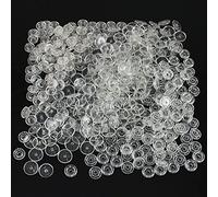 CNFQ Lot De 100 Boutons De Pression Résine Transparent KAM Taille 20 T5
