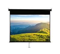 CNHRFGVD Écran de Projection Manuel 60/72/84/100 Pouces, écran pour vidéoprojecteur Enroulable et rétractable, Toile de Projecteur 4:3 HD 4K pour Home-cinéma, extérieur(84 inch 4:3)