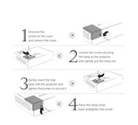 CNJWBGCJ de projecteur à ampoule de remplacement, Convient à SONY LMP-H210 VPL-HW45ES HW45EW HW65ES VW65ES HW65, avec boîtier des pièces de rechange(LMP-H210)