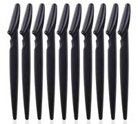 Cnk Lame De Tondeuse À Sourcils Femmes Visage Rasoir Portable Sourcils Épilation Coupe-Épilation Couteau De Sécurité Maquillage Grattoir - Type 10pcs Black