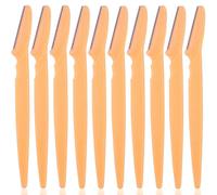 Cnk Lame De Tondeuse À Sourcils Femmes Visage Rasoir Portable Sourcils Épilation Coupe-Épilation Couteau De Sécurité Maquillage Grattoir - Type 10pcs Yellow