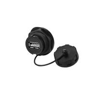 CNLINKO Connecteur USB 2.0, type A femelle vers femelle, prise jack, double port USB, extérieur étanche IP67, données + alimentation, panneau pass, norme industrielle