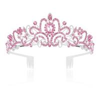 CNLPZGGNL Diadème en cristal argenté pour femme fille princesse mariage anniversaire bal accessoire cheveux