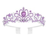 CNLPZGGNL Diadème en cristal argenté pour femme fille princesse mariage anniversaire bal accessoire cheveux