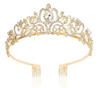 CNLPZGGNL Diadème en cristal argenté pour femme fille princesse mariage anniversaire bal accessoire cheveux
