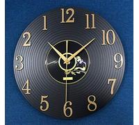 CNLSZM 3D Creative Disque Vinyle Horloge Murale Rétro Nostalgique Horloge Murale Inverse Horloge Art Mur Européen Muet Horloge Murale Décoration De La Maison-No LED