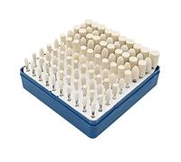 Cnmade Feutre de laine monté polissage Buff Roues Embouts Cône Vernis Ensemble de meulage Accessoires de fixation pour Dremel outils rotatifs 3 mm Tige 100 pcs