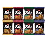 CNMART Noodles Instant Noodles Wok Style 8 portions Mélange de saveurs assorties (Classique, Chilli, Yakitori Chicken et Teriyaki)