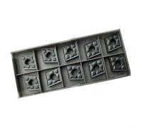 CNMG 432-TF IC907 CNMG 120408-TF Lot de 10 plaquettes de tournage en carbure, pour résistance aux chocs dans divers environnements de traitement