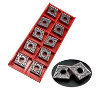 CNMG120404-MA BP1125 Lot de 10 inserts de tournage en carbure pour porte-outils MCLNR/L, insert indexable pour usinage, finition et finition CNC