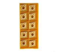 CNMG120408 MA Lot de 10 inserts en carbure pour applications de tournage externe où la rigidité et la longue durée de vie sont critiques
