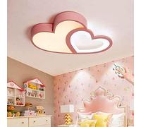 CNMKLM Lampe De Chambre D'enfant À Intensité Variable LED Cartoon Plafonnier Moderne Avec Télécommande Garçons Filles Acrylique Coeur Abat-Jour Lustre Chambre Salon Plafonnier Éclairage Intérieur