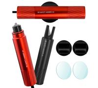 CNMTCCO 2 Pièces Brise Vitre Coupe Ceinture, 2 en 1 Coupe Ceinture Brise Vitre, Marteau Brise Vitre Voiture Coupe Ceinture pour Voiture d'urgence de Sauvetage pour Les Bus (Noir + Rouge)