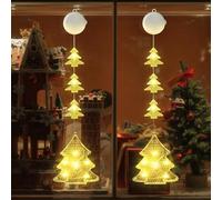 CNMTCCO 2 pièces guirlandes Lumineuses pour Sapin de, décorations de Noël,alimentées par Piles, minuterie, 2 Modes, pour Les fêtes, Les Mariages, Les décorations de Noël