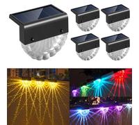 CNMTCCO Lampes solaires pour jardin extérieur, 4Lampe solaire étanche pour décoration de jardin 2 couleurs d'éclairage changeant,IP65 étanche,pour extérieur, arrière-cour, éclairage de pelouse