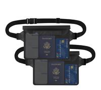 CNMTCCO Lot de 2 sacs étanches avec ceinture réglable pour protéger les objets importants du téléphone portable, convient pour les sports nautiques, la plage, la natation, le bateau, la conduite