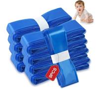 CNMTCCO Lot de 9 recharges pour poubelle à couches - 4,5 m de film de recharge - Résistantes aux odeurs - Épais - Compatible avec Angelcare, germe, Tommee Tippee, Litter Locker