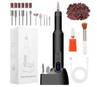 CNMTCCO Ponceuse pour Ongles Professionnelle 18000 tr/min, 12 en 1 Lime a Ongle Electrique Sans Fil Avec LED écran Numérique, Perceuse à Ongles à Vitesse Réglable, Manucure et Pedicure