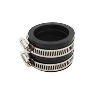 CNMVCJSAR Carburateur Carb pour MIKUNI Moto Carburateur Caoutchouc 33 35 40 45mm Adaptateur Entrée Tuyau D'admission pour OKO Carburateur Manchon Kit Carburateur(Zwart,45mm)