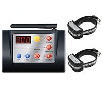 CNNONE Système de clôture électronique sans Fil pour Chien de Compagnie 2 en 1 et Collier de Dressage pour Chien Bip Choc Vibration Formation et Fonction de clôture pour2chiens
