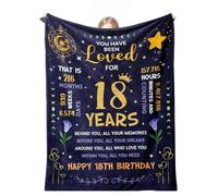 cnnouart Cadeau d'anniversaire pour filles - Cadeaux d'anniversaire pour filles - Idée de décoration pour 18e anniversaire (150 x 200 cm)