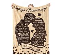 cnnouart Cadeaux de mariage pour homme et femme, cadeau d'anniversaire de mariage romantique, cadeau pour lui, elle, épouse, mari (150 x 200 cm)