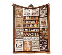 cnnouart Cadeaux pour les amateurs de livres pour femme, cadeaux de club de lecture pour lecteurs de livres (150 x 200 cm)