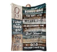 cnnouart Couverture cadeau bonus pour papa, cadeau d'anniversaire de la part de sa fille, couverture « My Best Daddy Ever » (150 x 230 cm)